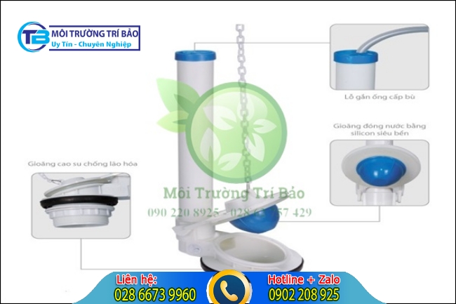 cấu tạo bộ xả nước bồn cầu th&ocirc;ng dụng