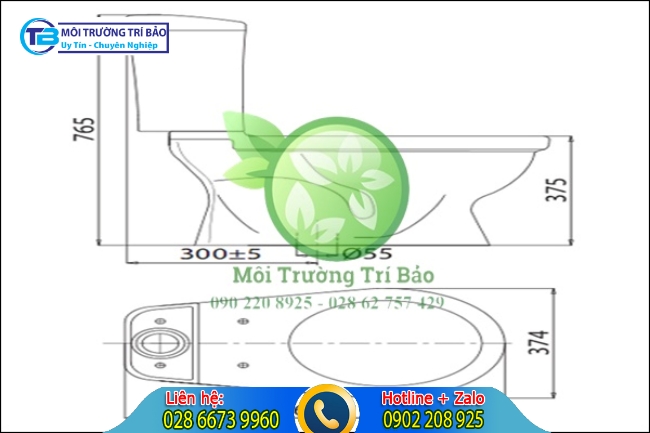 Bồn cầu Viglacera 2 khối VI88