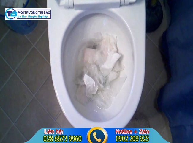 Th&ocirc;ng bồn cầu quận 12 do giấy