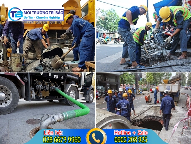 Nạo vét hố ga quận Bình Thạnh nhận thi công tại một số địa điểm