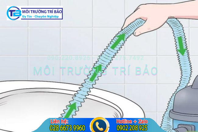 Máy hút bụi thông cầu nghẹt.
