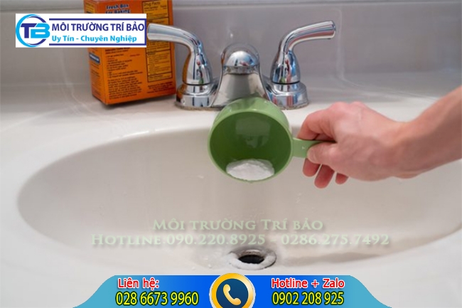 D&ugrave;ng baking soda xử l&yacute;.
