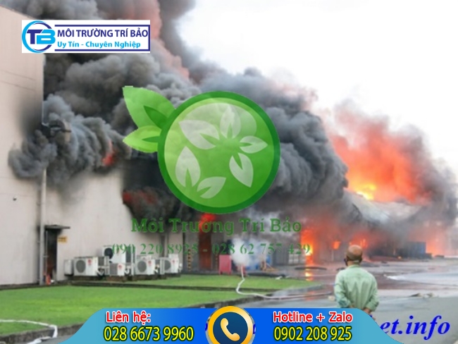 Chất thải nguy hại dễ g&acirc;y ch&aacute;y nổ