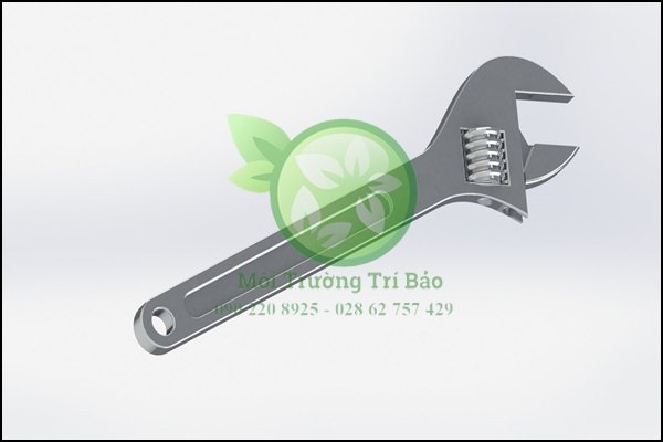 Dụng cụ thông bồn cầu bằng cờ lê mỏ lết