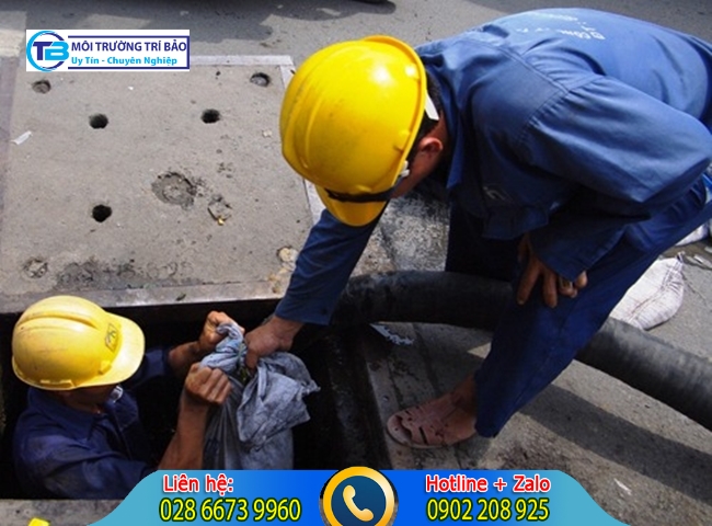 Công ty nạo vét hố ga quận Phú Nhuận có quy trình làm việc 5 bước