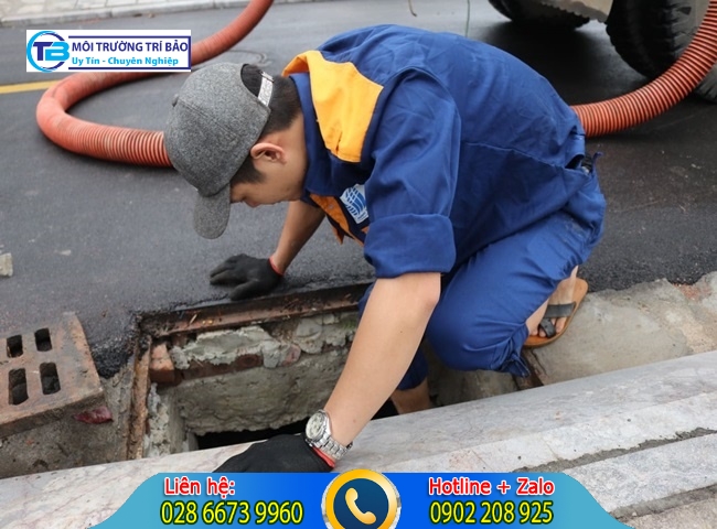 Nạo vét hố ga quận Bình Tân Trí Bảo có máy móc hiện đại