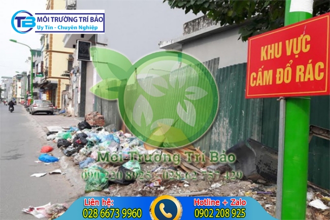 Cấm đổ r&aacute;c nơi g&acirc;y &ocirc; nhiểm.