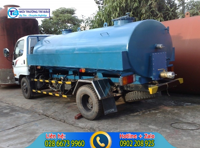 Rút hầm cầu huyện Cần Giuộc với xe