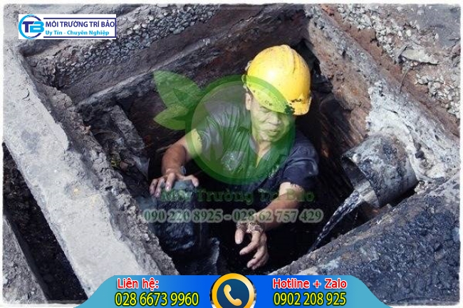 Tiến hành thi công hố ga.