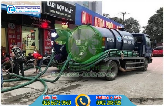 Thi c&ocirc;ng r&uacute;t hầm cầu Quận G&ograve; Vấp.