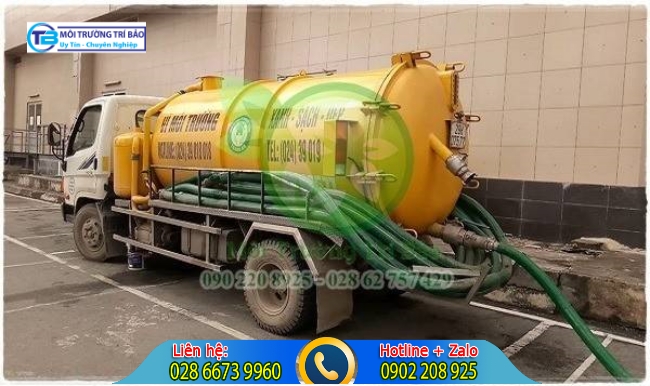 Công ty Trí Bảo trang bị xe rút hầm cầu cỡ lớn.