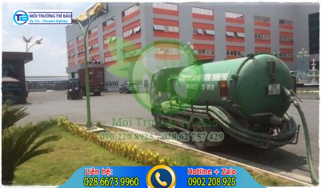 Rút hầm cầu khu công nghiệp Ninh Bình.