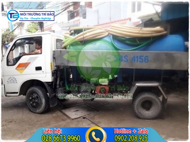 Xe hút bể phốt thái bình Trí Bảo.