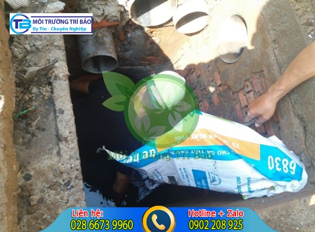 Thông cống nghẹt thành phố Tân An không đục phá