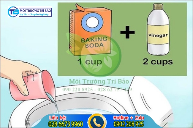 c&aacute;ch vệ sinh bồn cầu bằng Baking soda