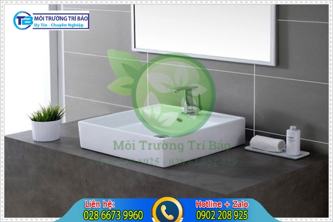 Kích thước lavabo vuông cao cấp