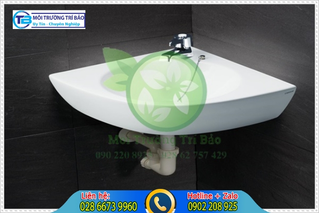 Kích thước lavabo mặt góc được các hộ gia đình nhỏ rất ưa chuộng