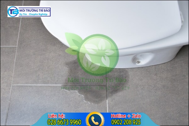 bồn cầu bị r&ograve; rỉ nước