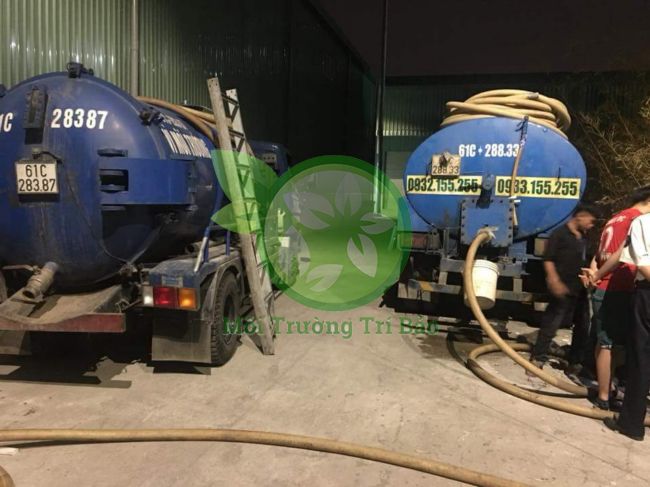 Xe rút hầm cầu hoạt động 24/24.