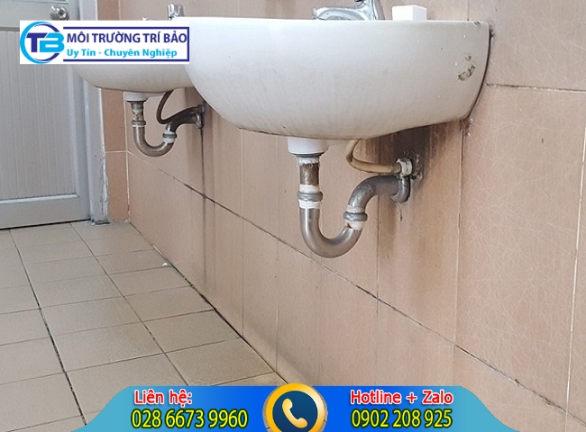 Đường ống Lavabo rất dễ bị nghẹt.