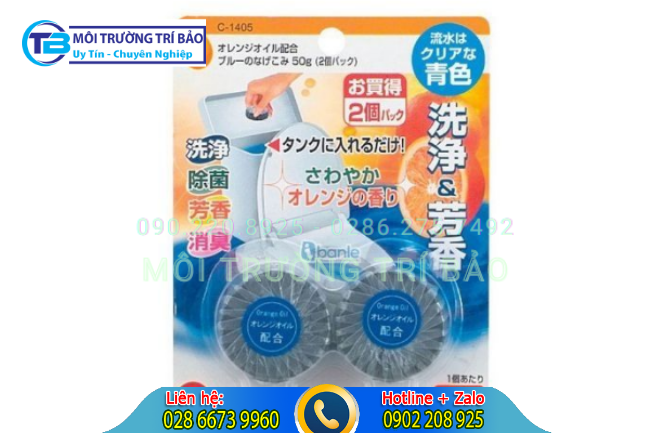 Vi&ecirc;n tẩy bồn cầu Nhật Bản.